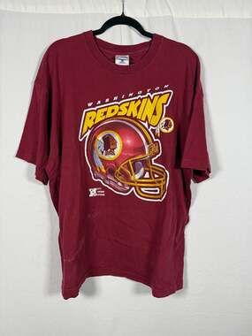 Vintage 90s Washington Redskins Helmet NFL Graphic T-Shirt XXL
